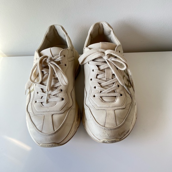Authentic Gucci Women’s Rhyton leather sneaker in size 37 - Picture 2 of 11